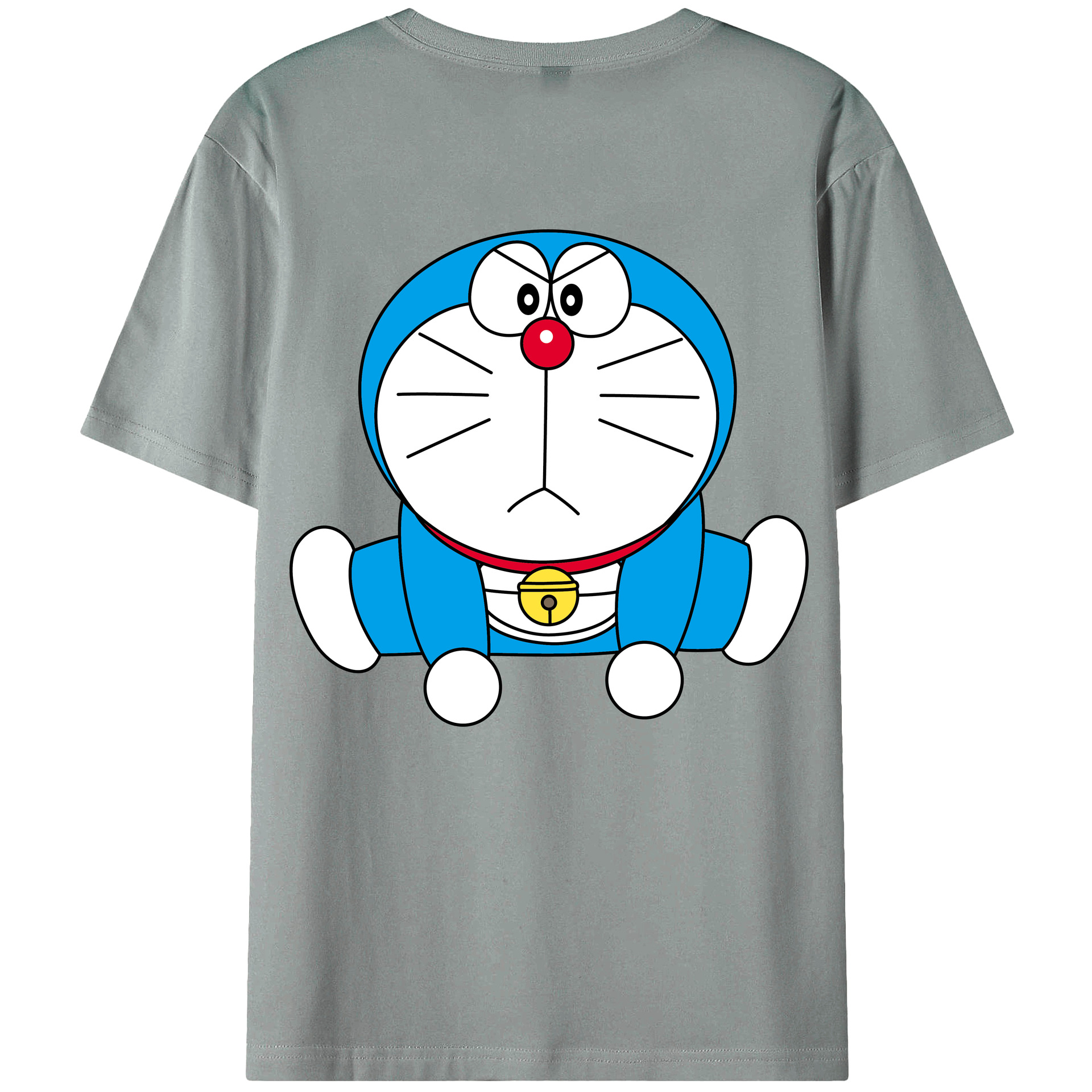 （画像用） ドラえもん Doraemon 綿100％ メンズ半袖Tシャツ（バックプリント） 通気性
